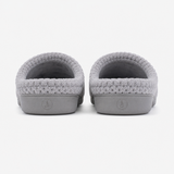 Totes Isotoner POPCORN TERRY Womens Pillowstep Mule Slippers Pale Grey