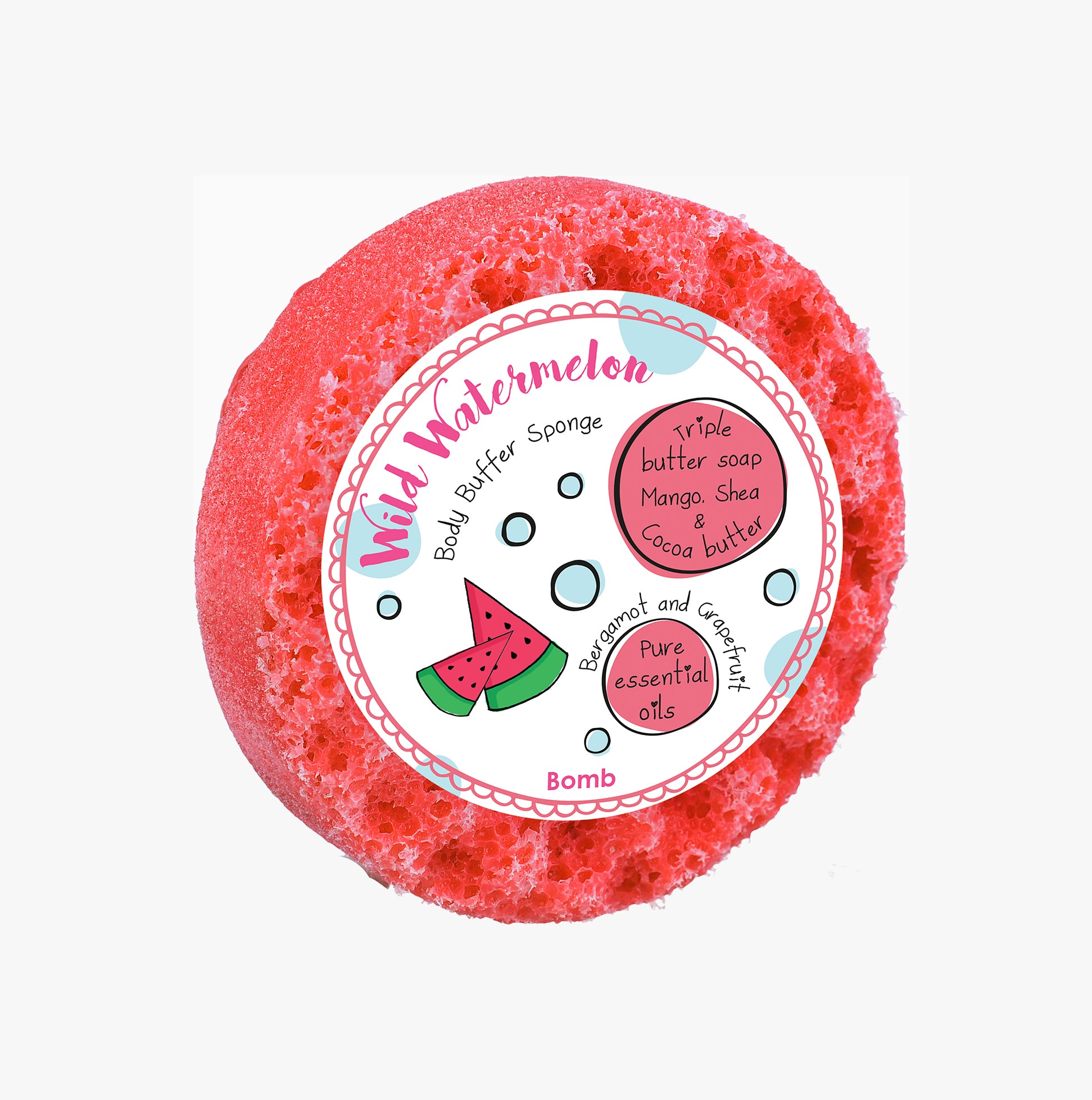Bomb Cosmetics Wild Watermelon Bath Sponges & Loofahs