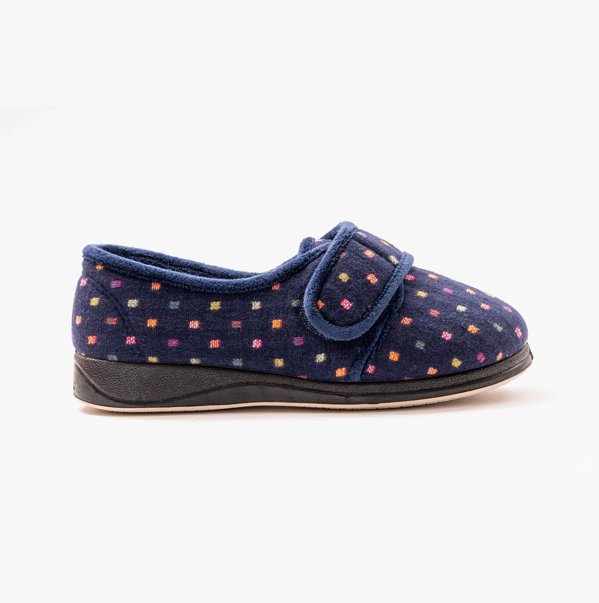 Padders SCOTTY Womens (EE Fit) Mule Slippers Navy