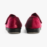 Padders LYDIA X Womens (6E Fit) Touch Fasten Slippers Winter Red