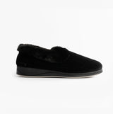 Padders CAMILLA Womens (2E Fit) Touch Fasten Slippers Black
