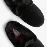 Padders CAMILLA Womens (2E Fit) Touch Fasten Slippers Black