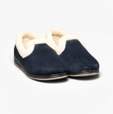 Padders REPOSE Womens (2E Fit) Full Slippers Navy