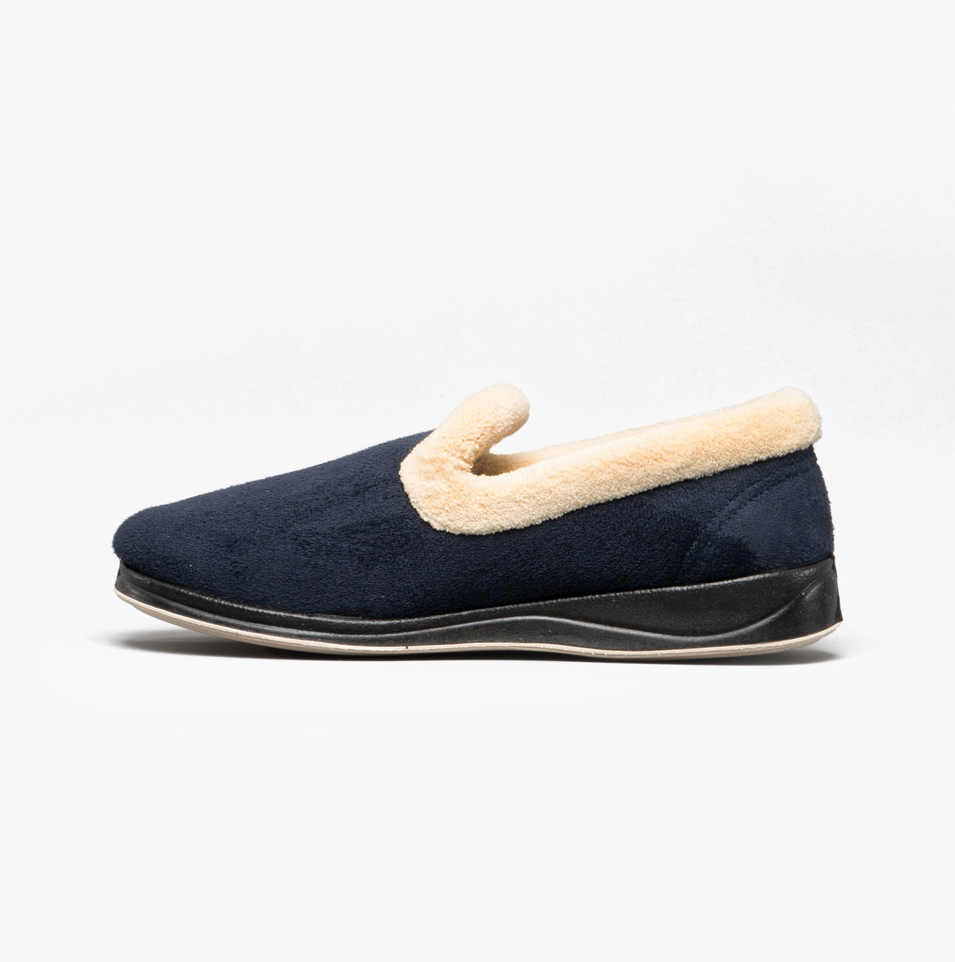 Padders REPOSE Womens (2E Fit) Full Slippers Navy