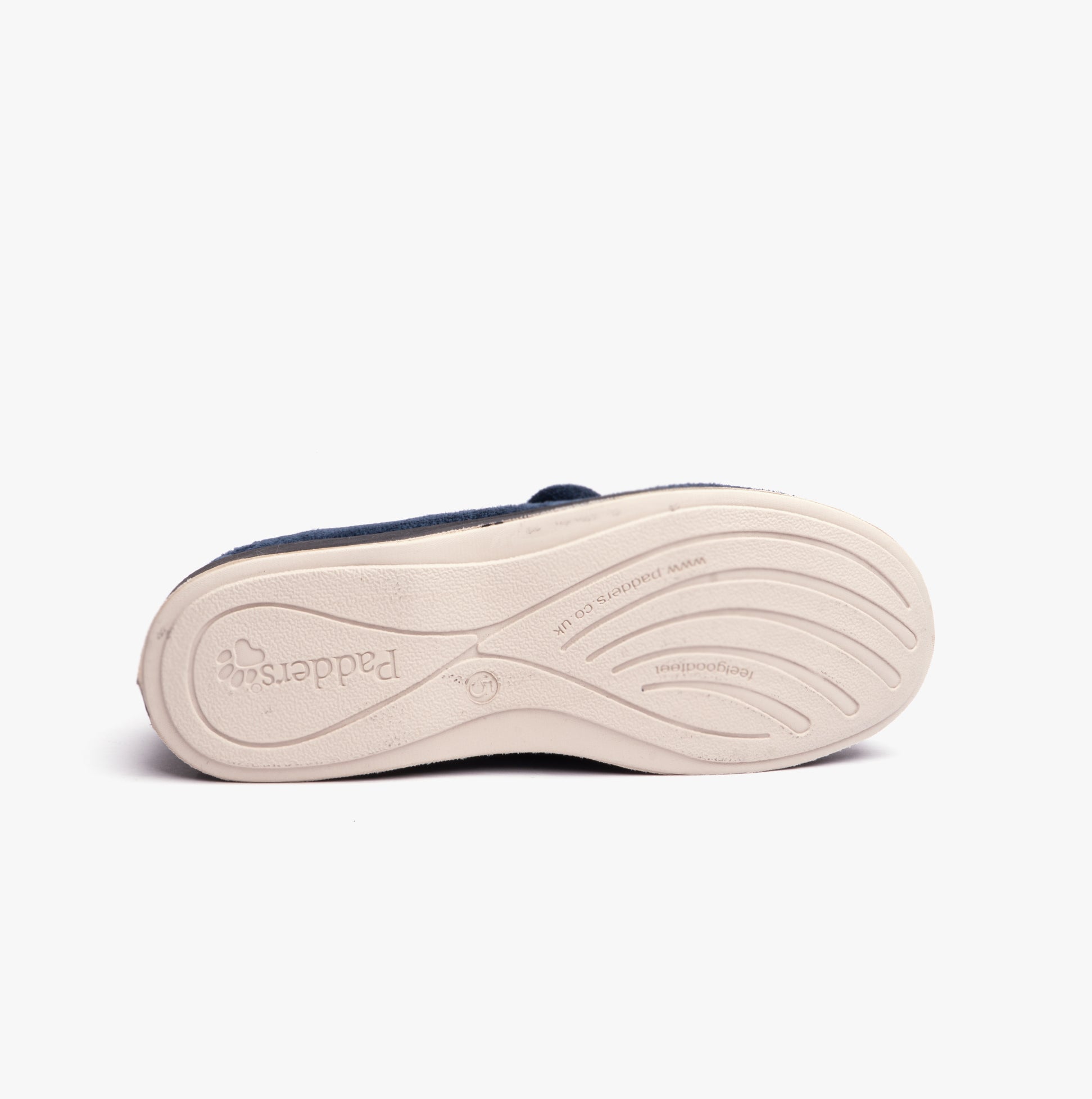 Padders CAMILLA Womens (2E Fit) Touch Fasten Slippers Denim Blue