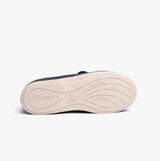 Padders CAMILLA Womens (2E Fit) Touch Fasten Slippers Denim Blue