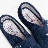 Padders CAMILLA Womens (2E Fit) Touch Fasten Slippers Denim Blue