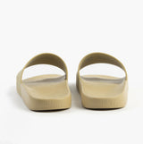 Polo Ralph Lauren POLO SLIDE Mens Sliders Coastal Beige rear view showcasing lightweight and flat design.