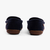 Polo Ralph Lauren BRENAN BEAR Mens Moccasin Slippers Navy Suede