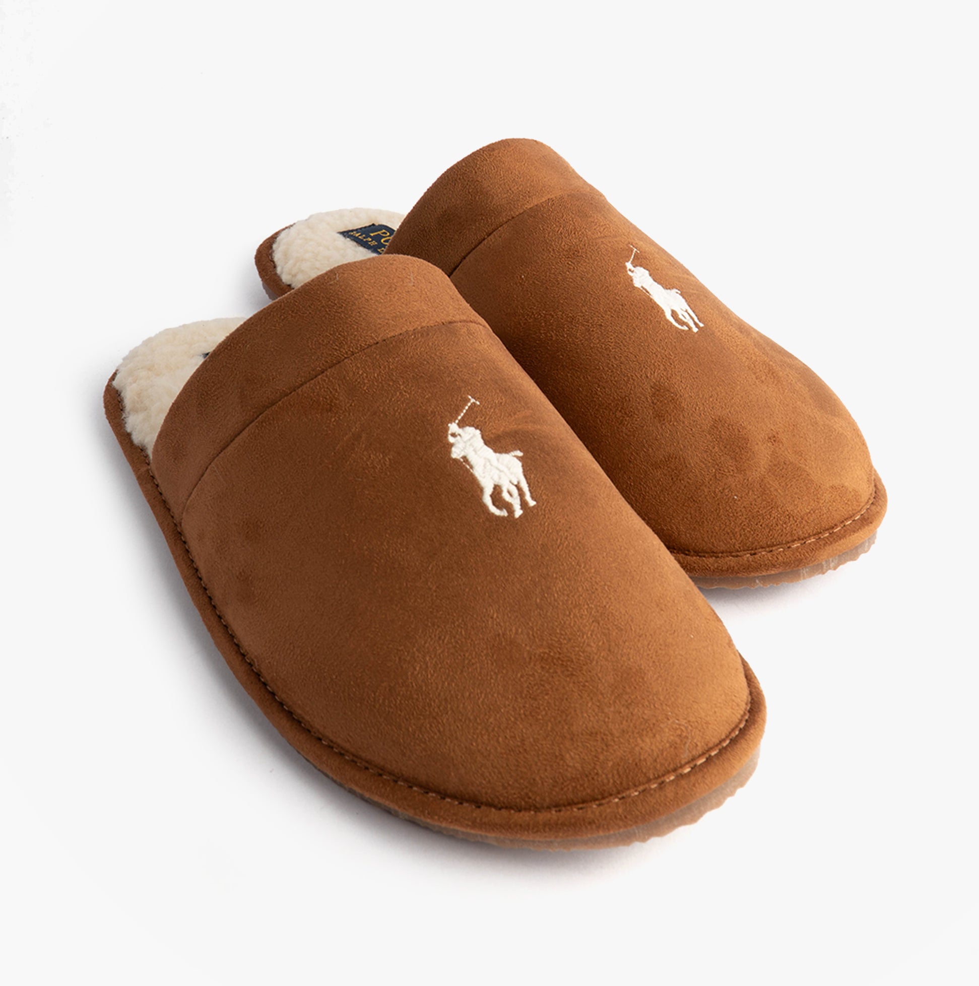 Polo Ralph Lauren KLARENCE Mens Mule Slippers Snff/Blackwatch/Cream