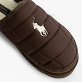 Polo Ralph Lauren READ SCFF II Mens Mule Slippers Brown/Cream
