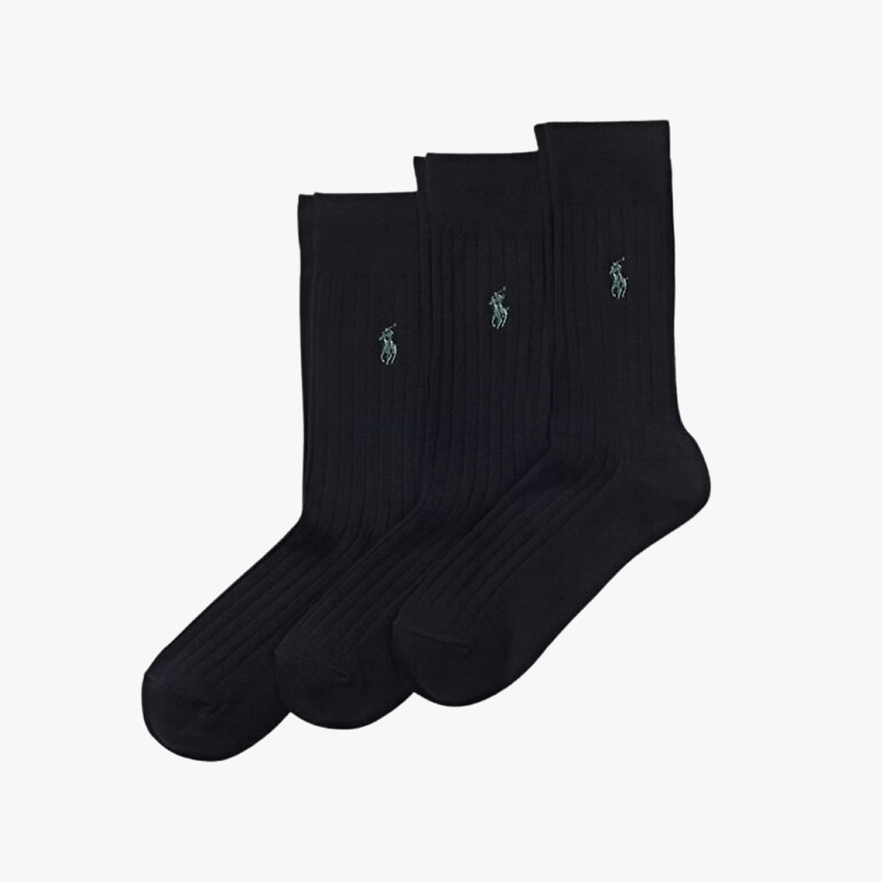 Polo Ralph Lauren EGYPT RIB Mens Crew Socks Black