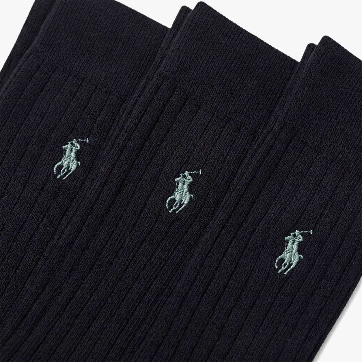Polo Ralph Lauren EGYPT RIB Mens Crew Socks Black