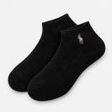 Polo Ralph Lauren Trainer Socks Mens Athletic Socks Black 6 Pack
