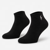 Polo Ralph Lauren Trainer Socks Mens Athletic Socks Black 6 Pack