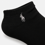 Polo Ralph Lauren Trainer Socks Mens Athletic Socks Black 6 Pack