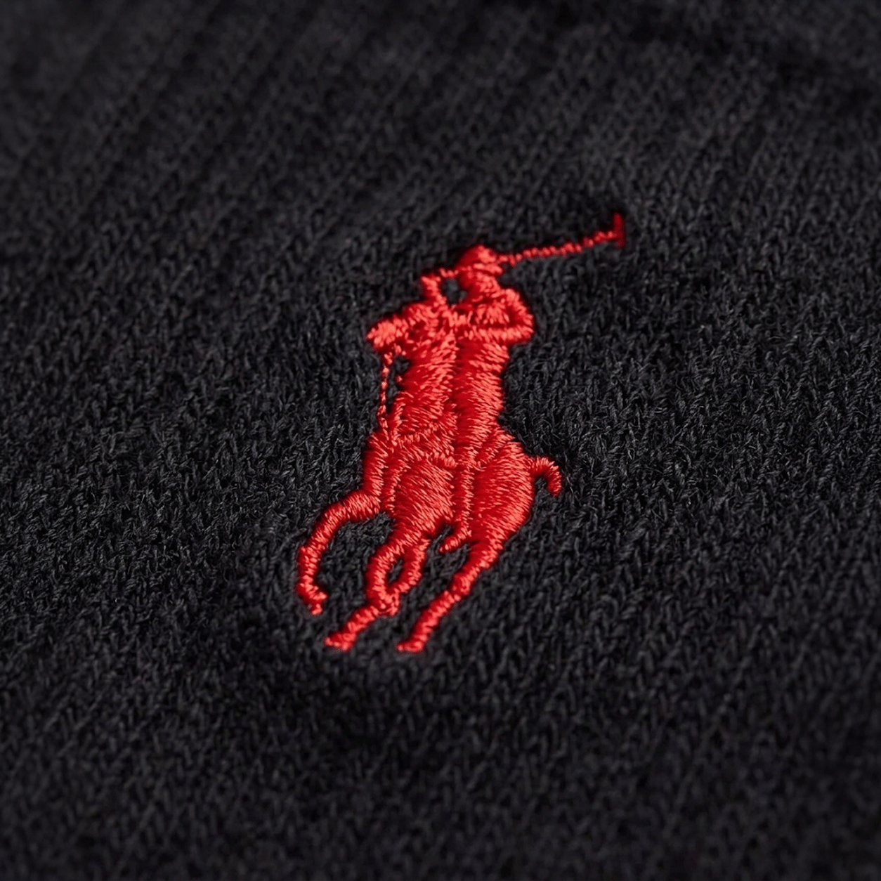 Polo Ralph Lauren EMBROIDBIGPP Mens Crew Socks Black