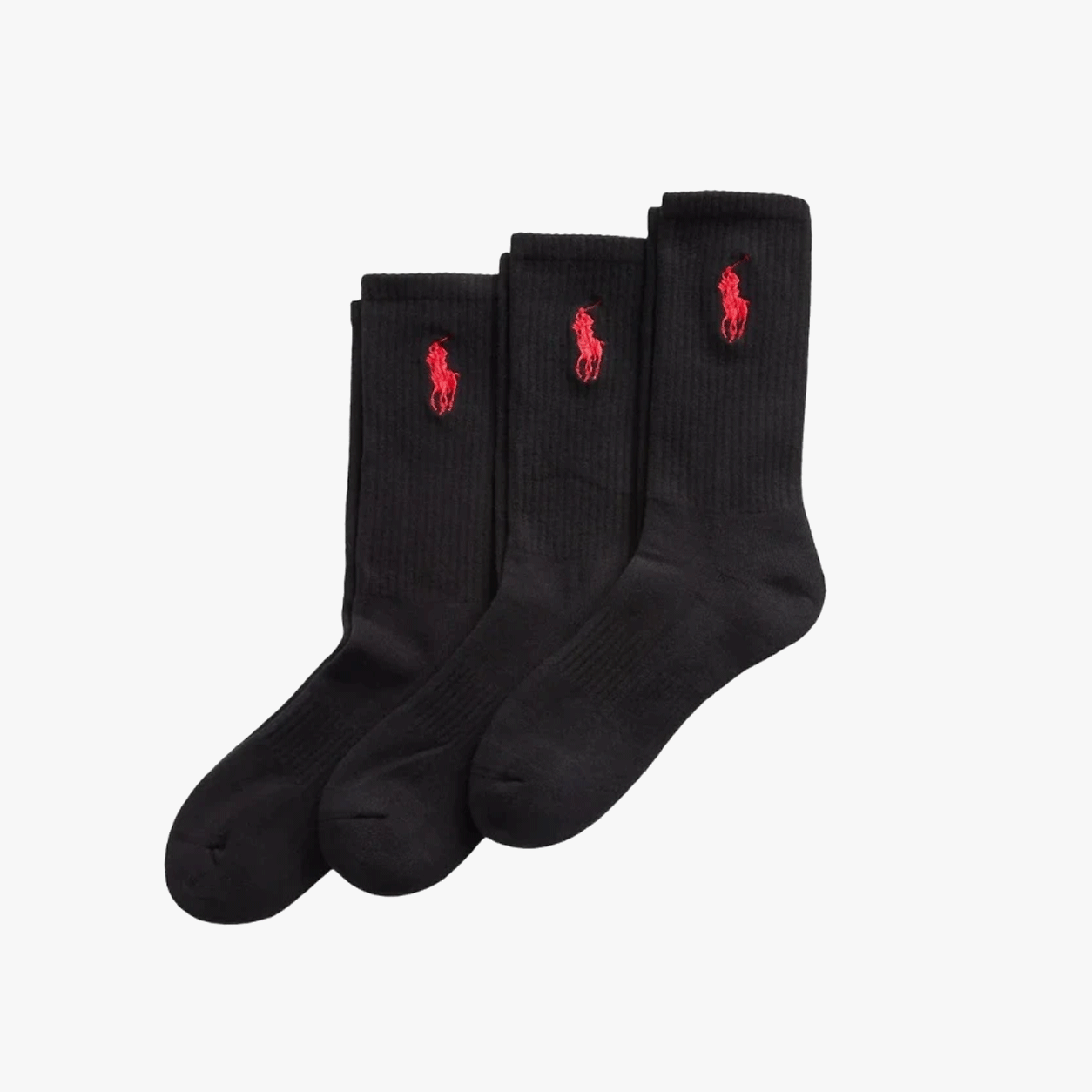 Polo Ralph Lauren EMBROIDBIGPP Mens Crew Socks Black
