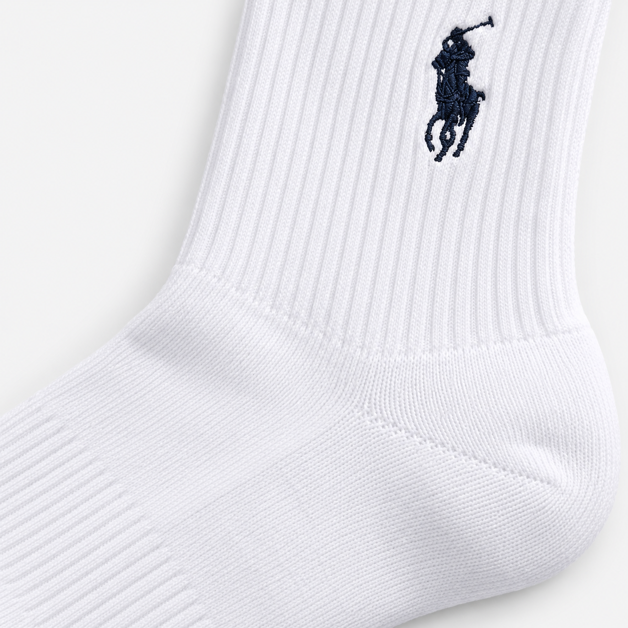 Polo Ralph Lauren EMBROIDBIGPP Mens Crew Socks White