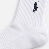 Polo Ralph Lauren EMBROIDBIGPP Mens Crew Socks White