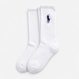 Polo Ralph Lauren EMBROIDBIGPP Mens Crew Socks White