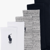 Polo Ralph Lauren EMBROIDBIGPP Mens Crew Socks Navy Assorted