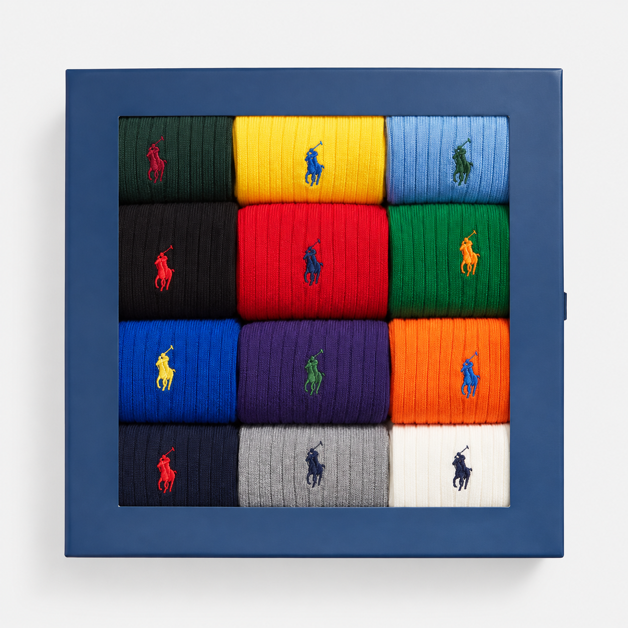 Polo Ralph Lauren CLASSIC CREW Mens Socks Multi 12 Pack
