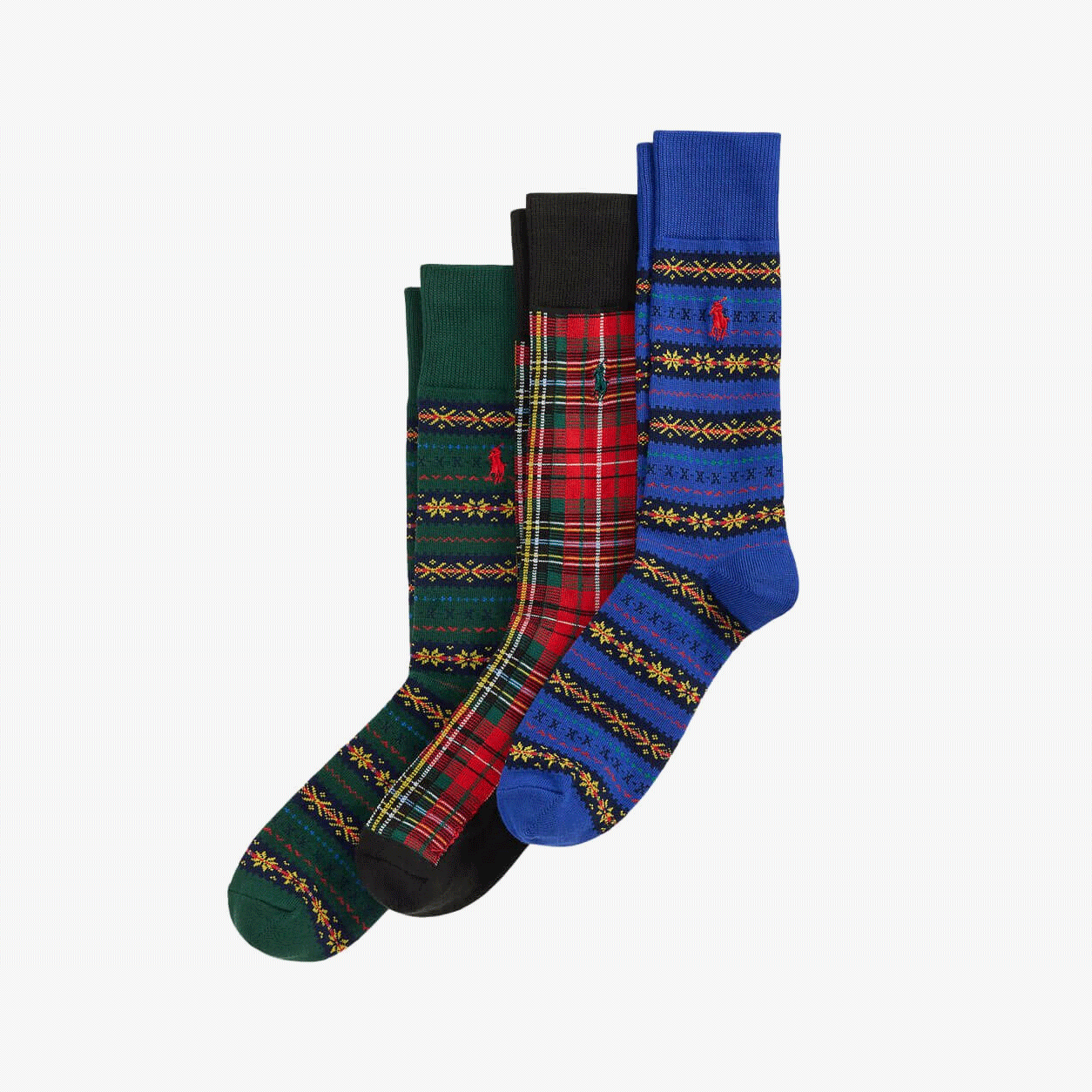 Polo Ralph Lauren Socks Mens Crew Socks Black Multi