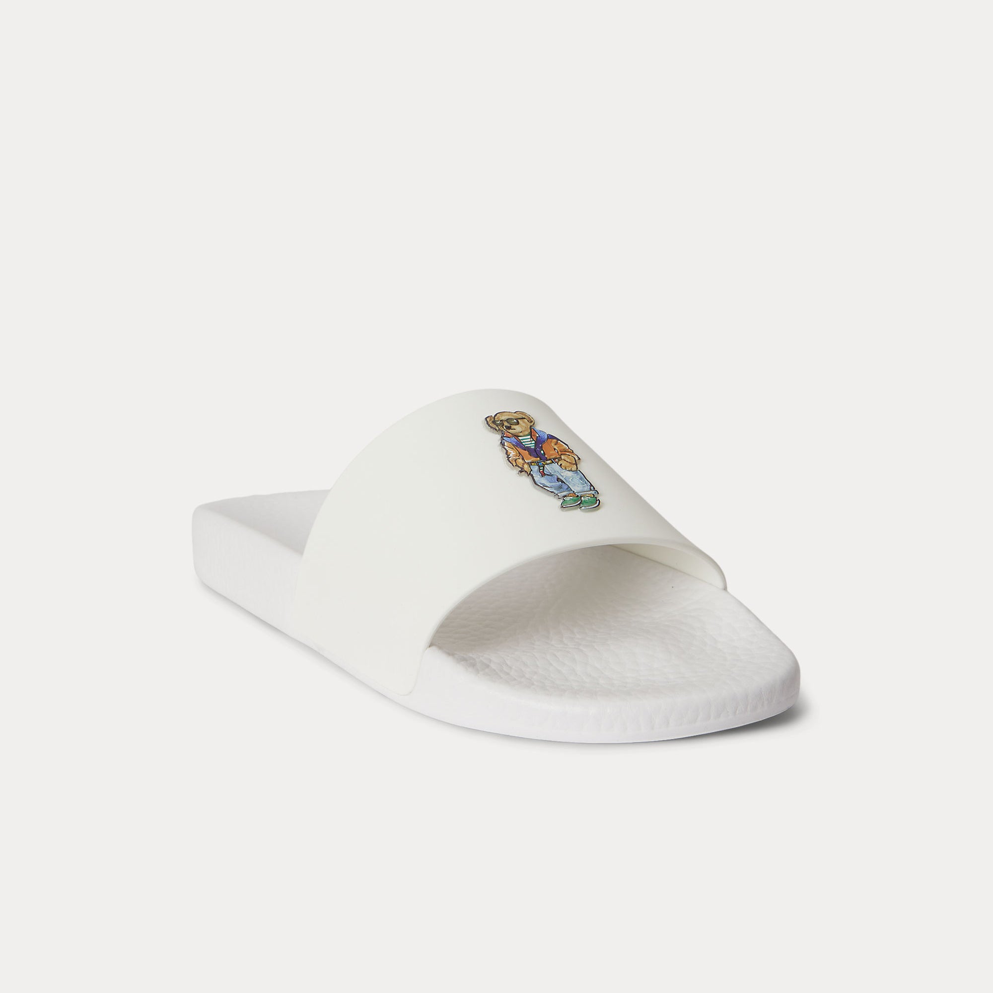 Polo Ralph Lauren POLO SLIDE Mens Sliders White Beach Shop Bear