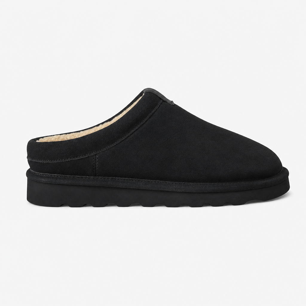 Polo Ralph Lauren READE CLOG Mens Mules Black Suede with Tonal