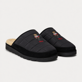 Polo Ralph Lauren READE SCF BR Mens Mules Black Nylon with Holiday Bear