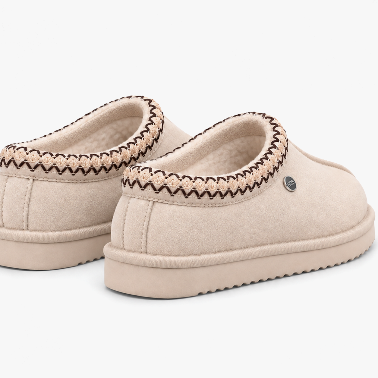 HOS Sheepskin BELLA Womens Mules Stone
