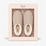 HOS Sheepskin PIXIE Womens Full Slippers Stone