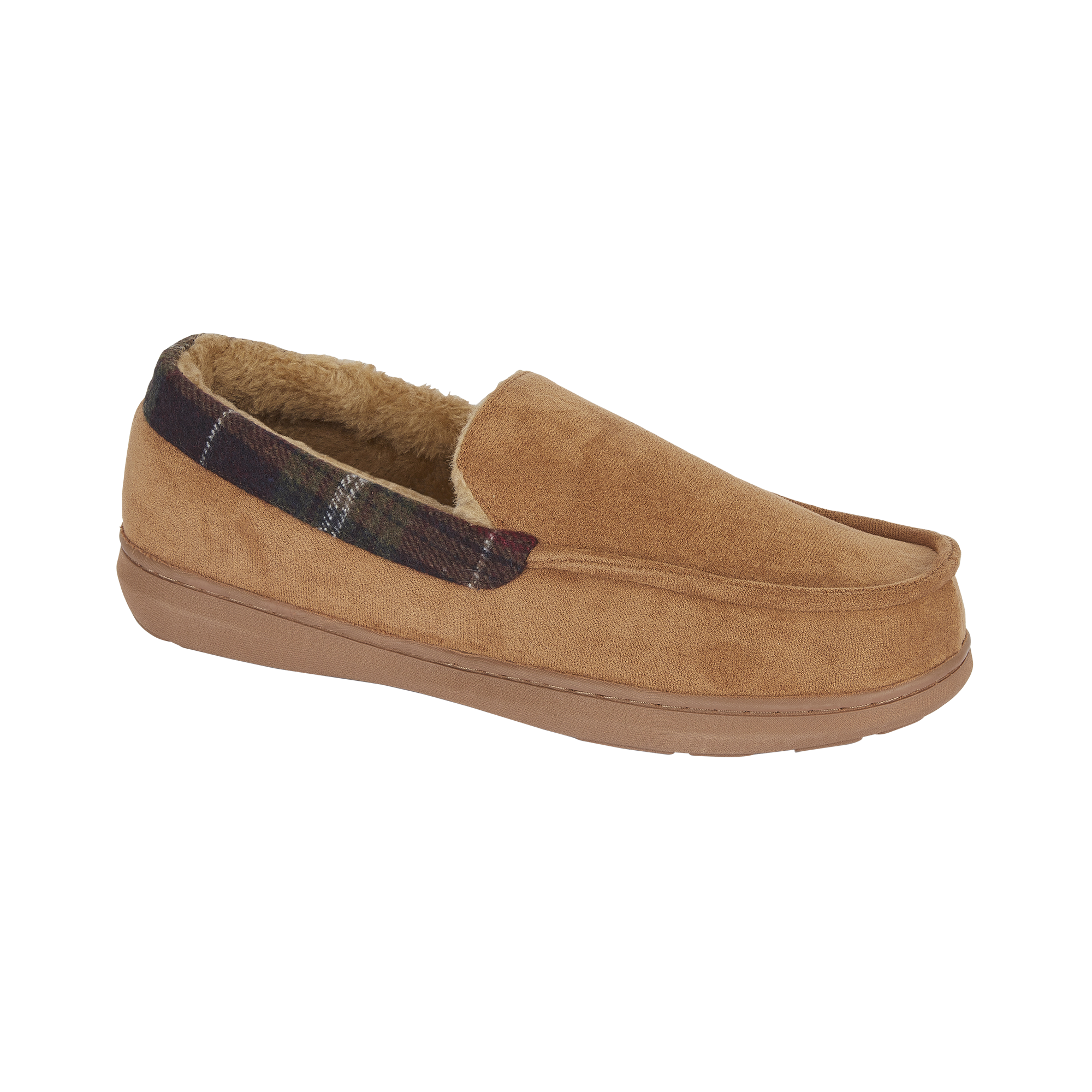 Jo & Joe ST ANDREWS Mens Moccasin Slippers Cognac