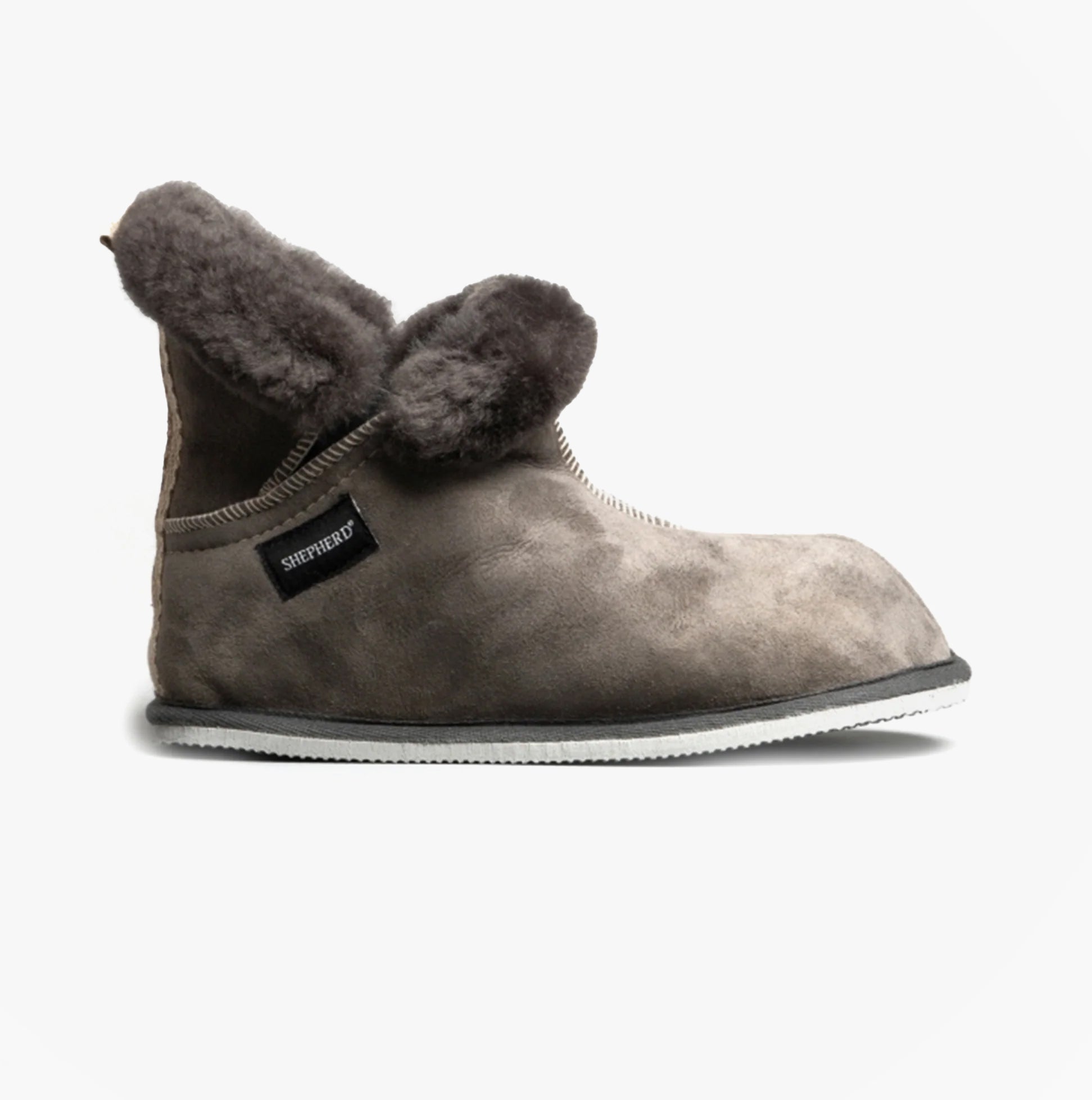 Shepherd BELLA Womens Sheepskin Slipper Boots Asphalt