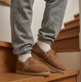 Shepherd BOSSE Mens Sheepskin Full Slippers Brown