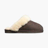 Shepherd JESSICA Womens Sheepskin Mules Dark Brown