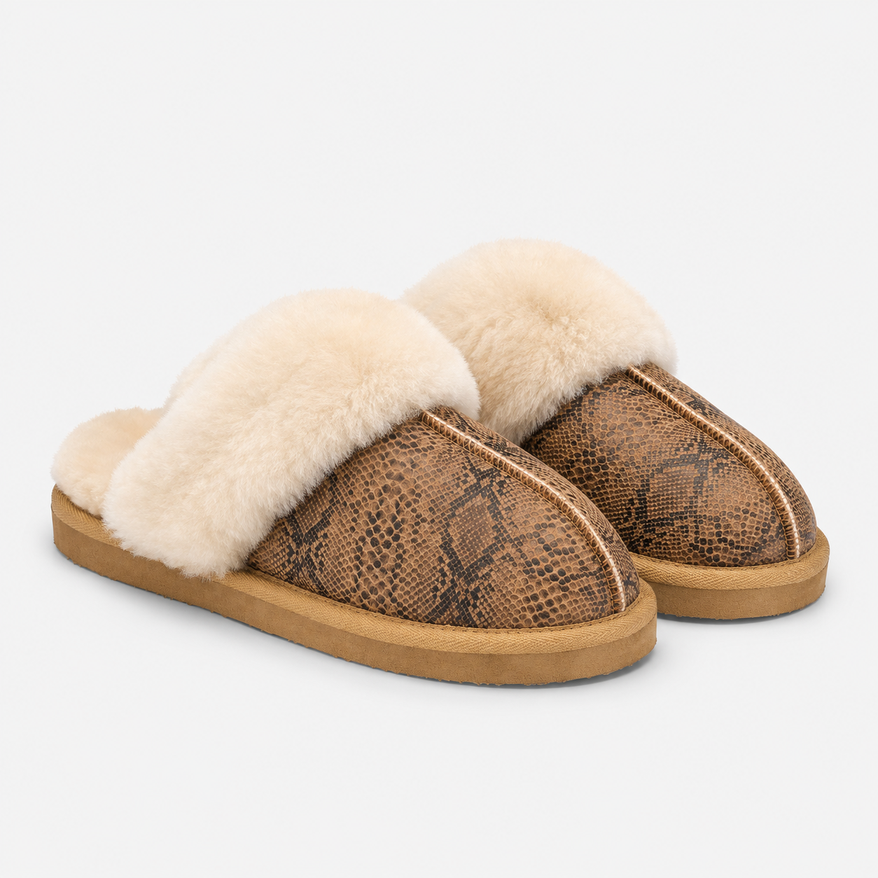 Shepherd JESSICA Womens Mules Viper Chestnut