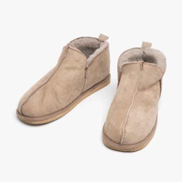 Shepherd ANTON Mens Sheepskin Slipper Boots Stone