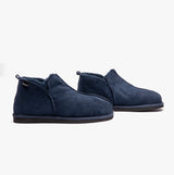 Shepherd ANTON Mens Sheepskin Slipper Boots Navy
