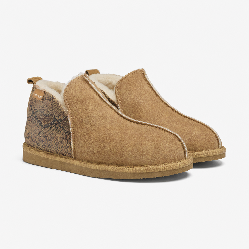 Shepherd ANNIE Womens Full Slippers Viper Chestnut