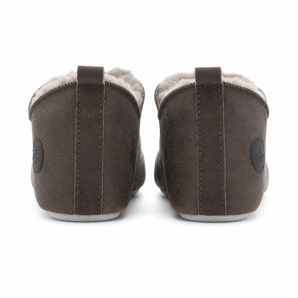 Shepherd HENRIK Mens Full Slippers Stone Oiled Antique
