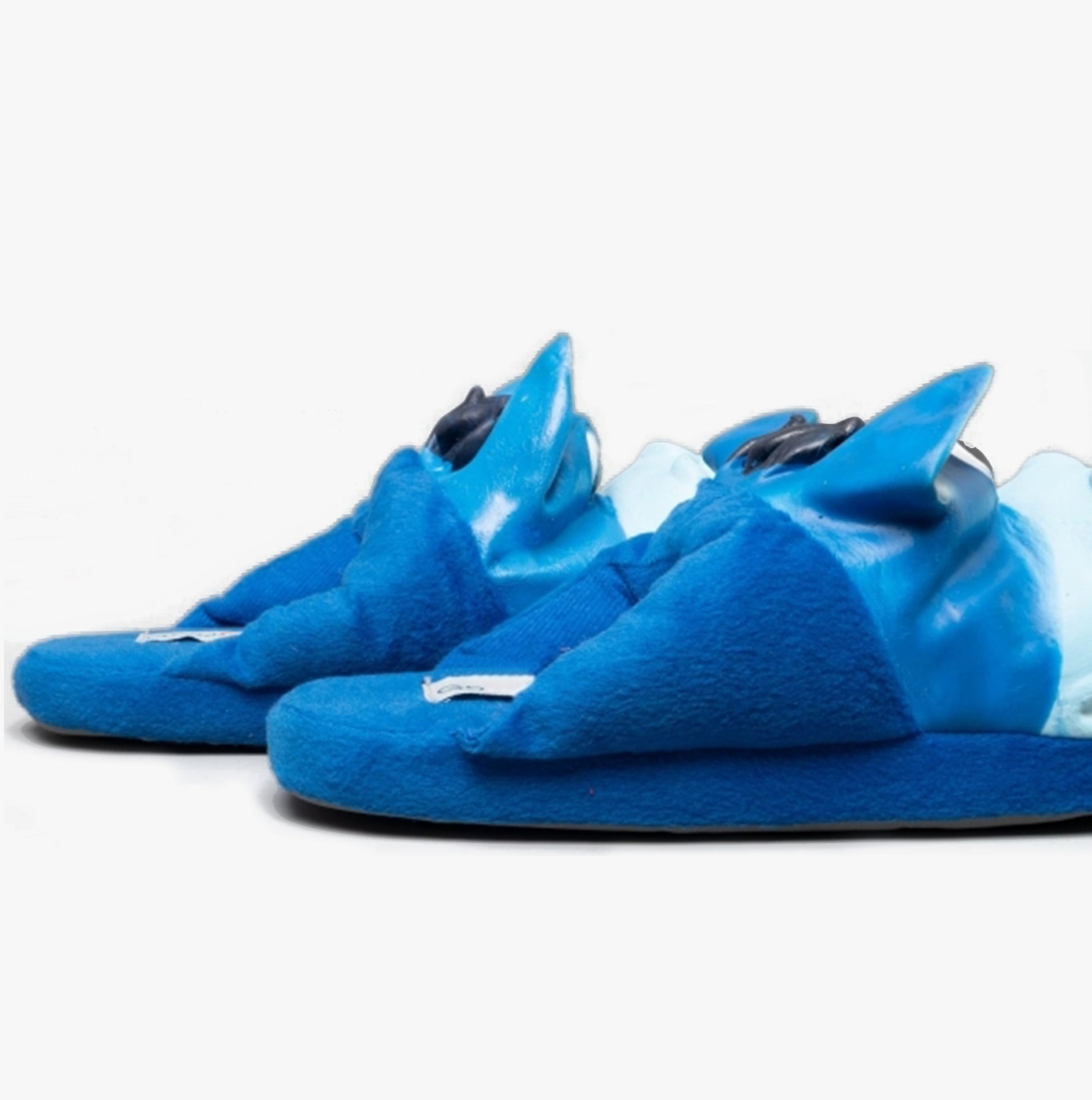 Shuperb CIUCHI Unisex Slippers Blue side view showing the soft textile upper and round toe design.
