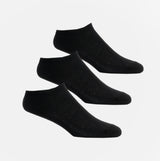 Shuperb 3 Pack Womens Trainer Socks Black: One Size