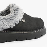 Skechers 114762/BBK KEEPSAKES LITE - COZY BLEND Womens Slippers Black