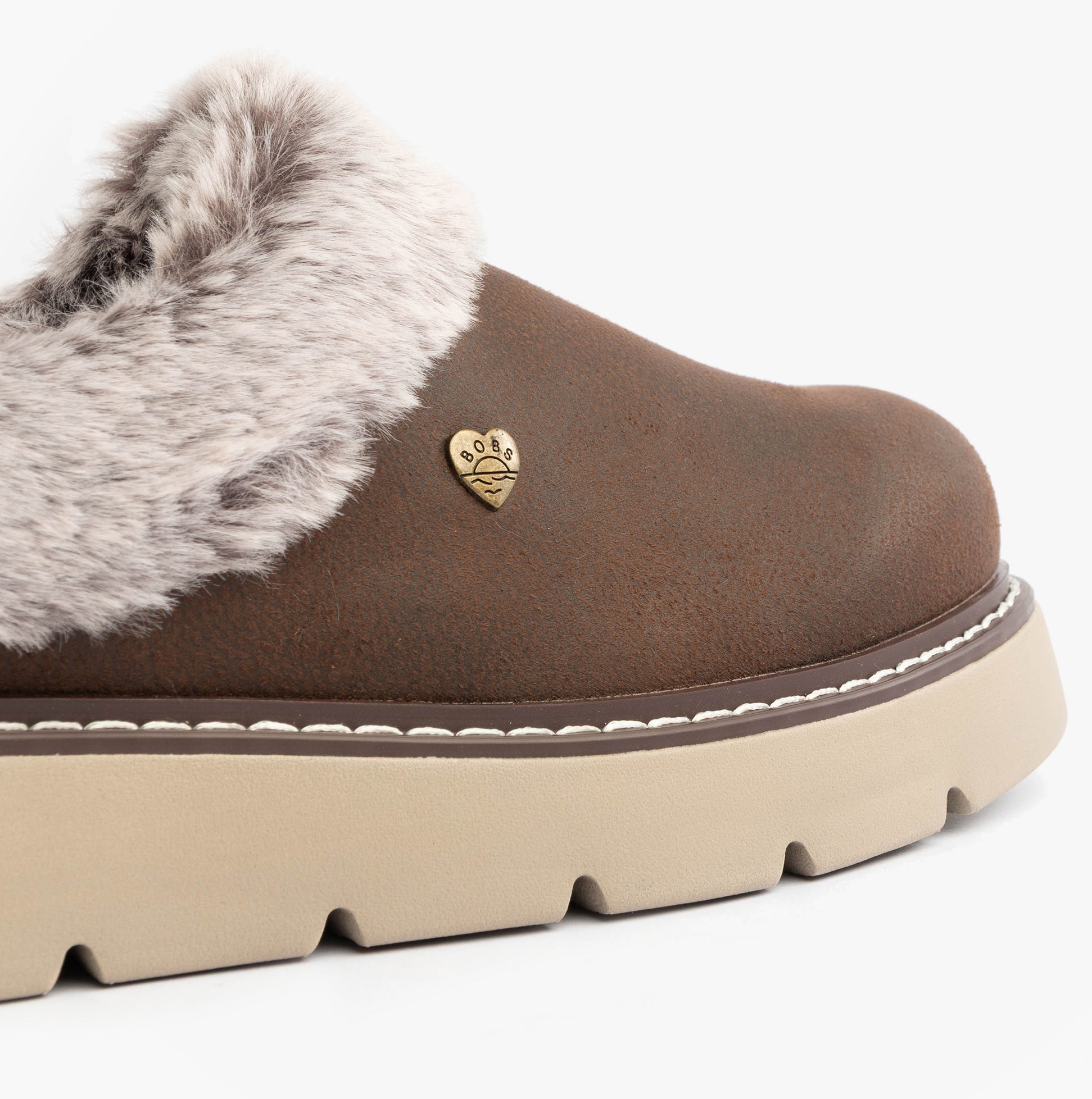 Skechers 114762/CHOC KEEPSAKES LITE - COZY BLEND Womens Slippers Chocolate