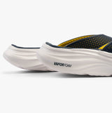 Skechers 232894/NVYL VAPOR FOAM SANDAL - SAYTO Mens Sandals Navy/Yellow side view showing rubber sole and foam details.