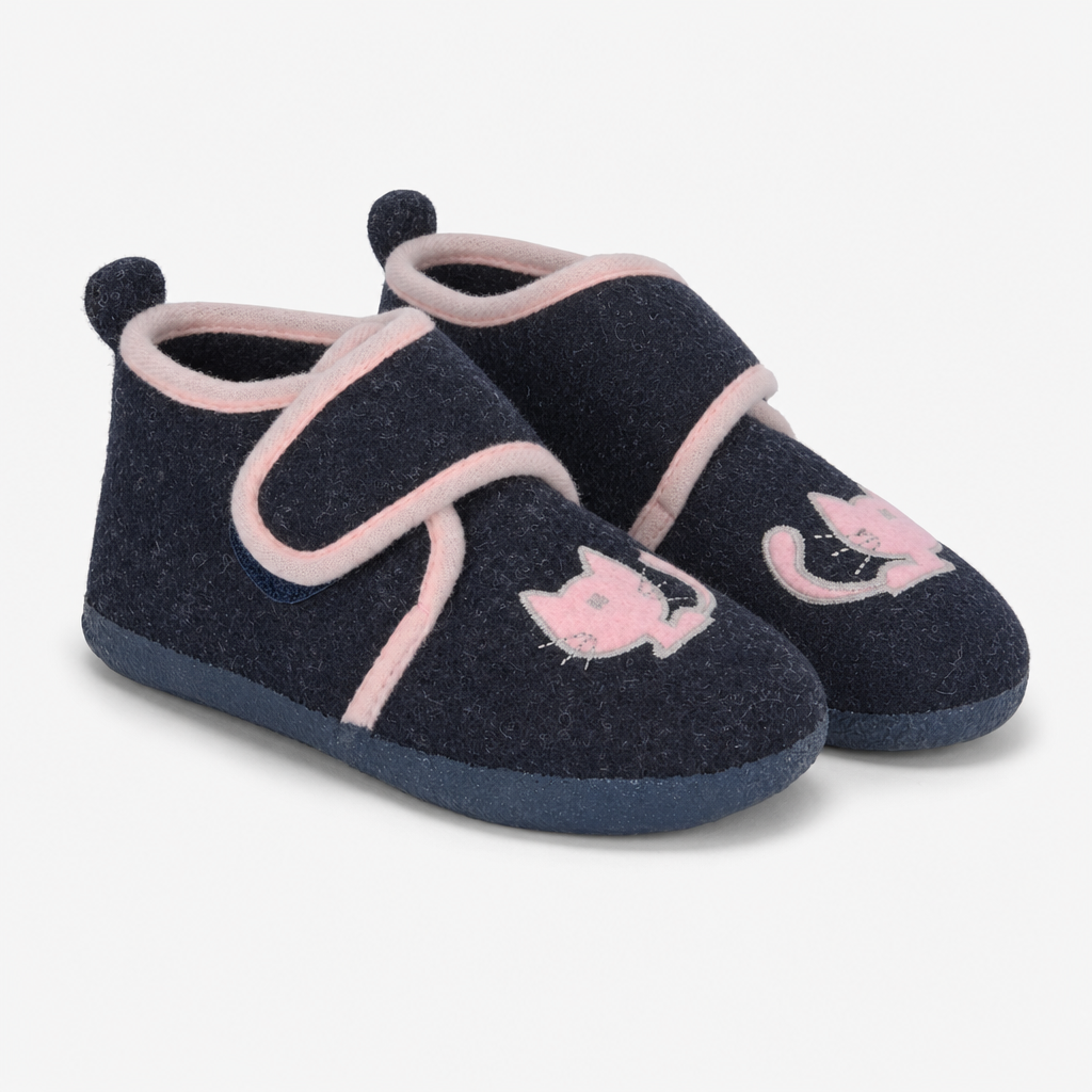 Sleepers KIT Unisex Kids Slipper Boots Navy