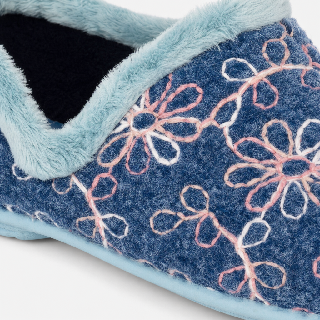 Sleepers SARA Womens Full Slippers Blue