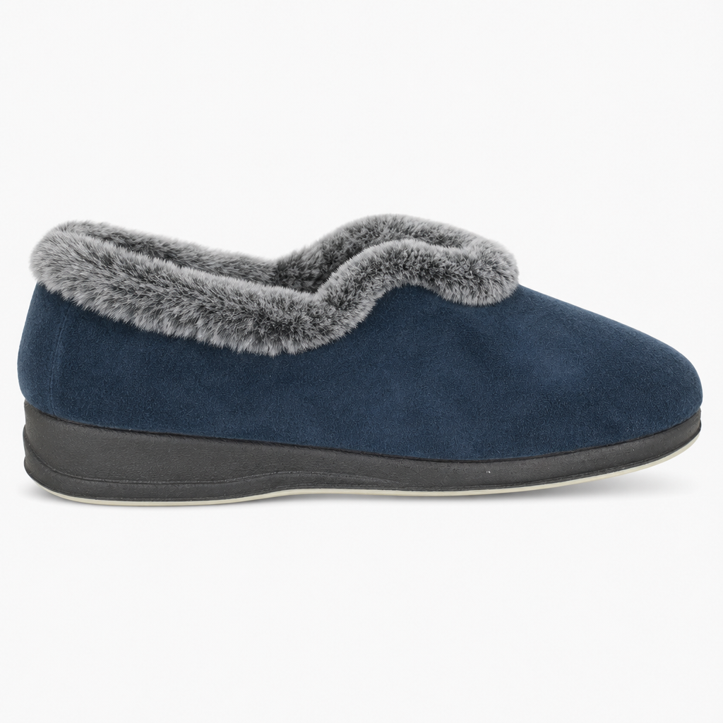 Sleepers PHOEBE Womens Full Slippers Navy Blue